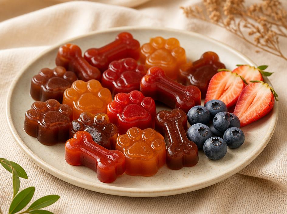 Gomitas de arandanos y platáno