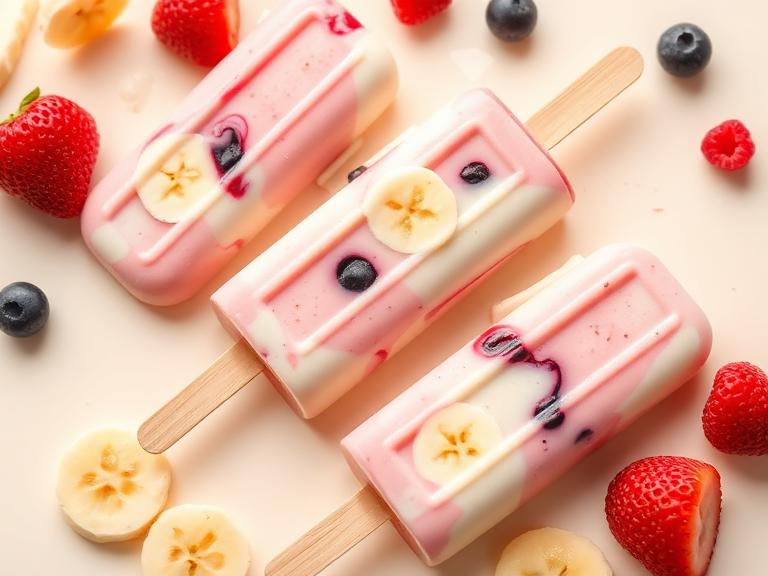 Helado de mantequilla maní y plátano