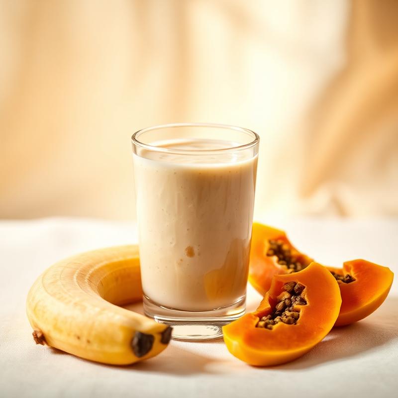 Batido de papaya y platano