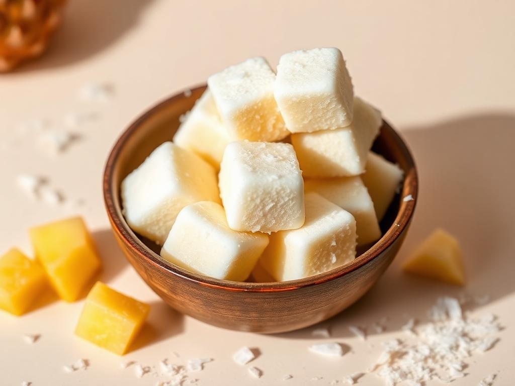 Helado de coco y piña