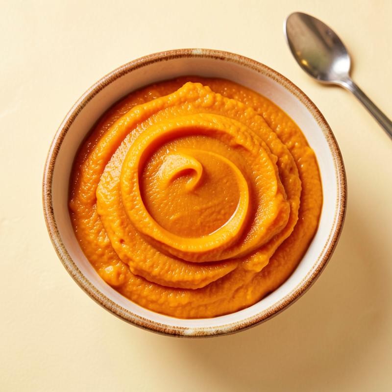 Puré de calabaza y pollo
