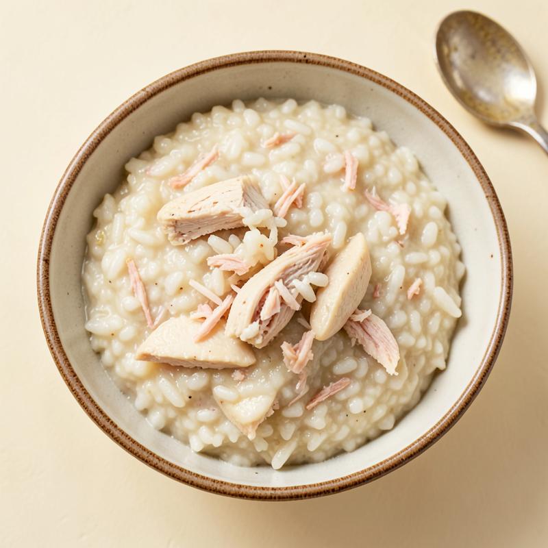Papilla de pollo y arroz