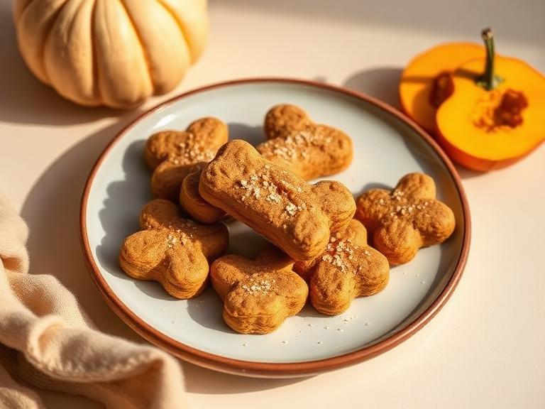 Galletas de pollo y calabaza