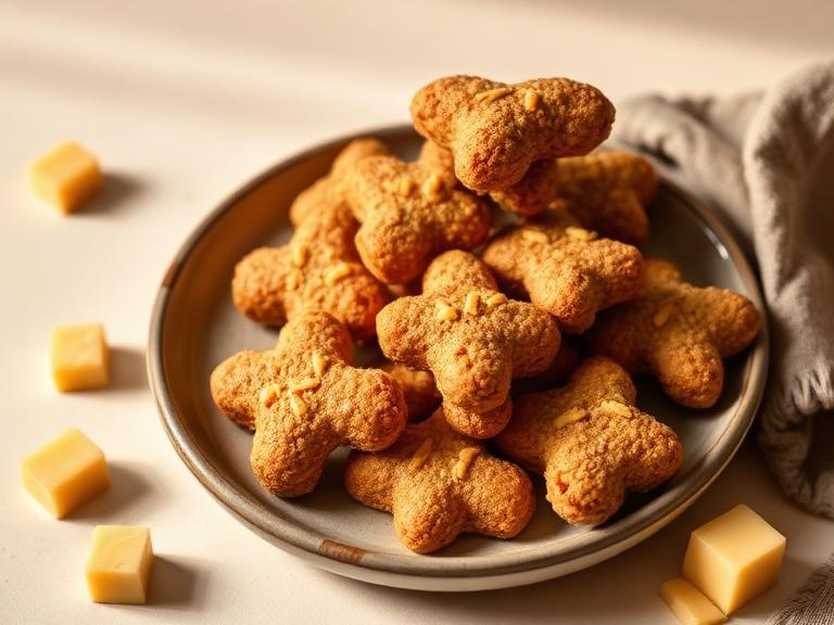 Galletas de remolacha y queso cheddar